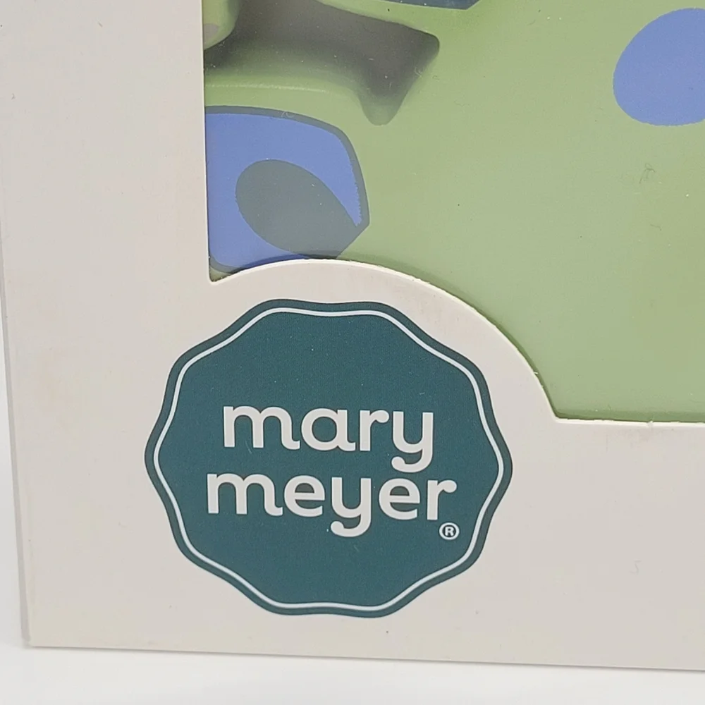 Mary Meyer Little Wood Dinosaur Blocks 7 Pieces 18mo+ Play Gift Infants Baby NEW